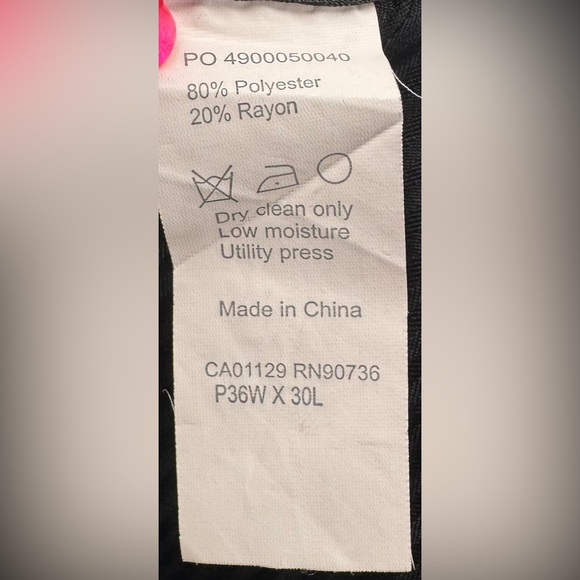 Calvin Klein Men's Metallic Gray Dress Pants - Picture 12 of 13